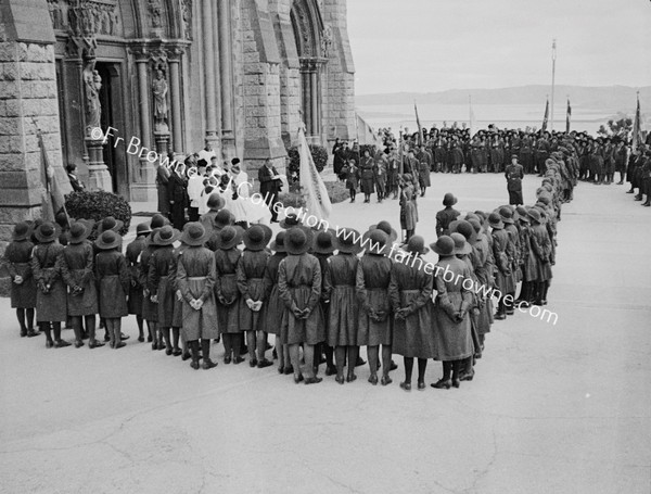 LAST CEREMONY OF BISHOP BROWNE  WITH GIRL GUIDES